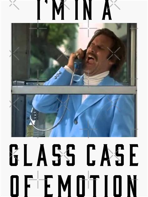 I’m In A Glass Case Of Emotion Sticker For Sale By Primotees Redbubble