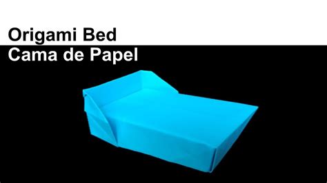 How To Make An Origami Paper Bed For Make Your Bed Day Cómo Hacer Una