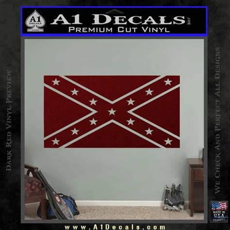 Rebel Flag Decal Sticker D1 Southern Pride A1 Decals