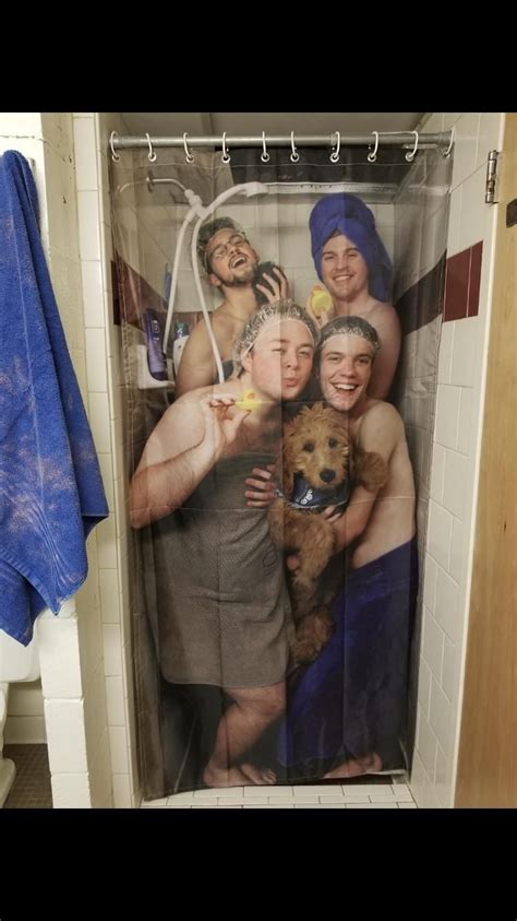 My Friends Roommates New Shower Curtain Funky Shower Curtains Brown