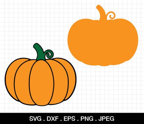 Pumpkin Svg Pumpkin Cut File Silhouette Cut File Pumpking Cricut