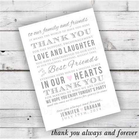 Their wedding thank you card collection is no different! DIY Wedding Reception Thank You Card Printable #2485357 ...