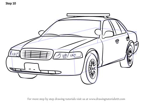 Car drawing, finished with marker and crayons. Learn How to Draw Sheriff Car (Police) Step by Step ...
