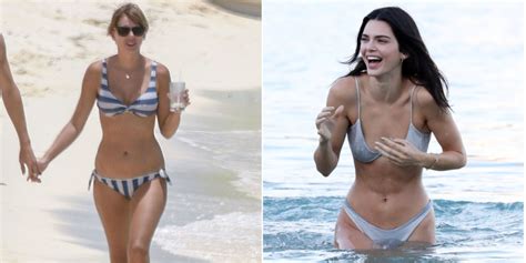 Bikini Babes Taylor Swift And Kendall Jenner Flaunt Their Groovy Mood