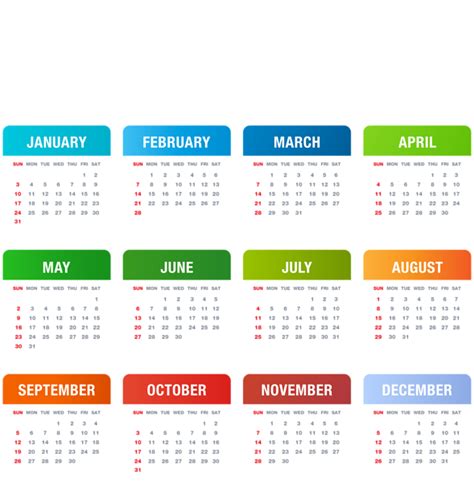 Calendar 2021 year PNG