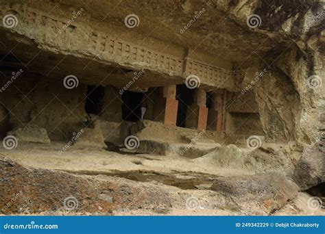 Cave Entrance At Mahakali Or Kondivite Caves Stock Image Image Of