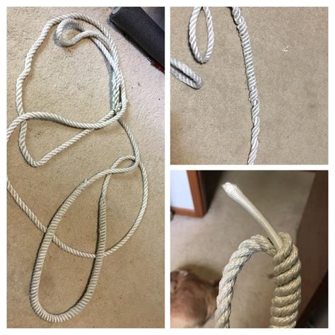 Snubber Built Into 3 Strand Using Dyneema With Sock Cord Core Rknots
