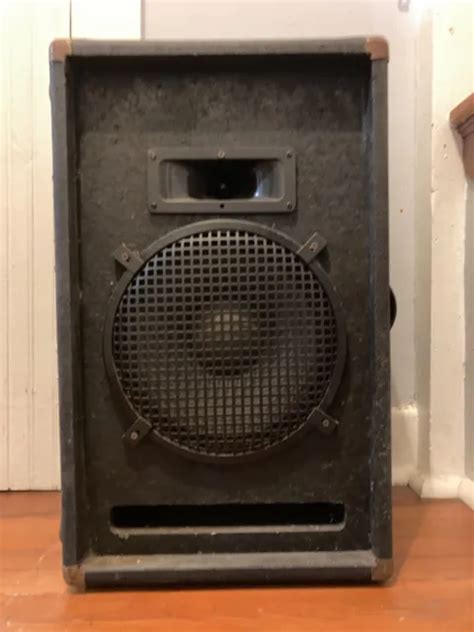 Vintage Peavey Model Pt Pa Speaker Enclosure Tested Ohm Made