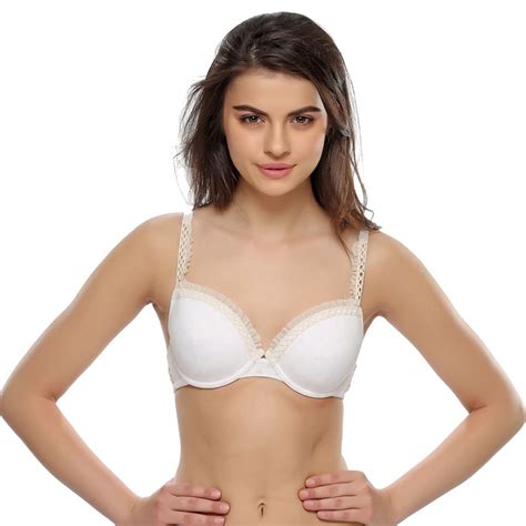 Buy Cute White Padded Bra With Exotic Laces Online India Best Prices