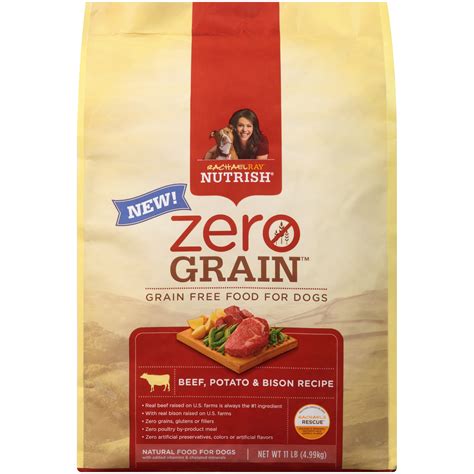 Beef, chicken or turkey is the #1 ingredient. Rachael Ray Nutrish Zero Grain Natural Dry Dog Food, Beef ...