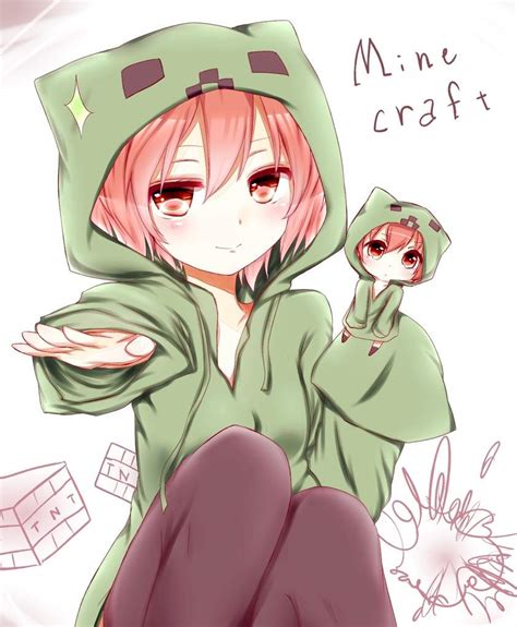 Anime Creeper Fan Art Minecraft Amino