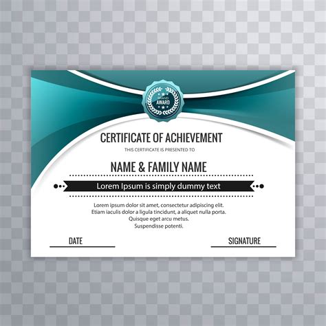 Certificate Template Awards Diploma Background With Creative Wav 244201