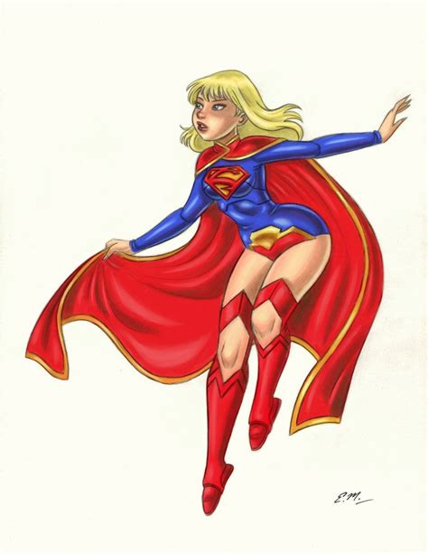 Supergirl New 52 Commission Colored By Em Scribbles Supergirl New