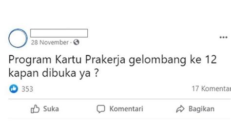 Sebelumnya pada gelombang keempat tercatat sudah ada 1,2 juta orang yang berharap head of communications pmo kartu prakerja louisa tuhatu mengatakan gelombang kelima akan dibuka pada hari ini, sabtu (15/8/2020). Kartu Prakerja Gelombang 12, Dibuka Januari 2021 ...