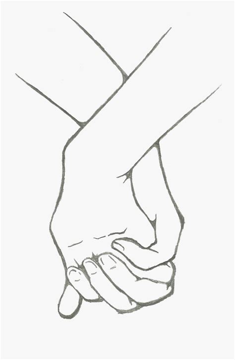 Holding Hands Png Anime Couple Base Drawing Free