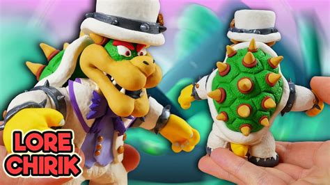 Making Bowser From Super Mario Odyssey In Polymer Clay Youtube