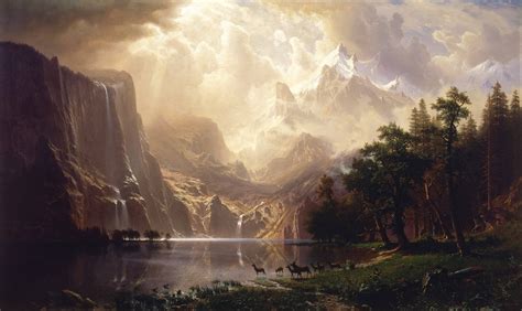 The First Depicition Of Yosemite Valley Ever Made By Albert Bierstadt
