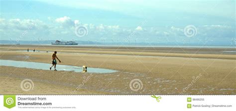 Sandy Formby Beach Near Liverpool On A Sunny Day Editorial Image