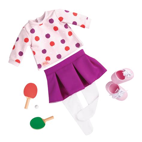 bd30312 ping pong pro outfit main doll clothes american girl clothes our generation dolls