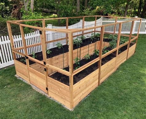 Diy Raised Garden Bed With Deer Fence Plans Planter Box Diy Tips And