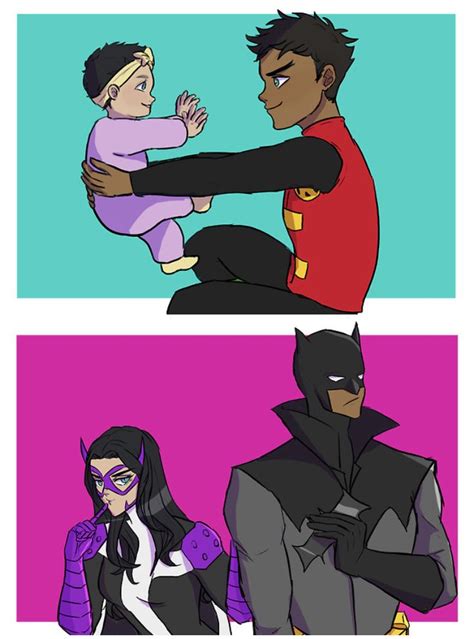 Helena Wayne And Damian Wayne Huntress And Batman Damian Wayne