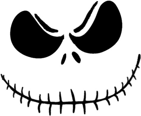 Jack Skellington Head Stencil Download Jack Skeleton Face Pumpkin