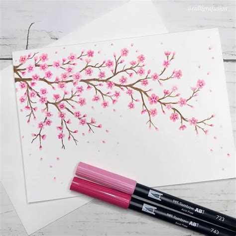 How To Draw Cherry Blossoms Auf Diese Seite Erkennen Sie Wie Kann Man