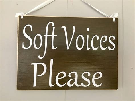 Soft Voices Please Therapy Spa Salon 10x8 Choose Color