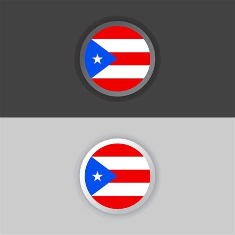 Premium Vector Illustration Of Puerto Rico Flag Template