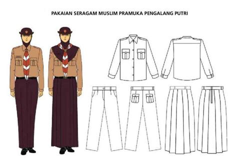 Pakaian Seragam Muslim Pramuka Penggalang Putri Pramukanet