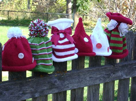 Christmas Hats Collection Pattern Includes All 6 Knitting Etsy