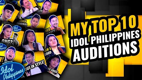 My Top 10 Idol Philippines 2019 Auditions Youtube