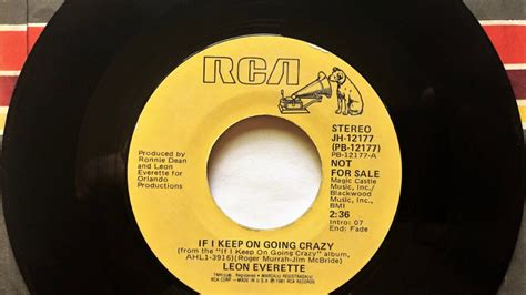 If I Keep On Going Crazy Leon Everette 1981 YouTube