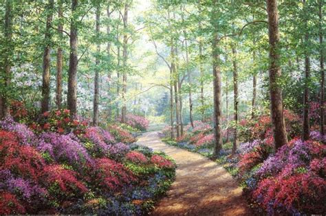 Woodland Walk Painting Anysize 50 Off Garden Painting Online