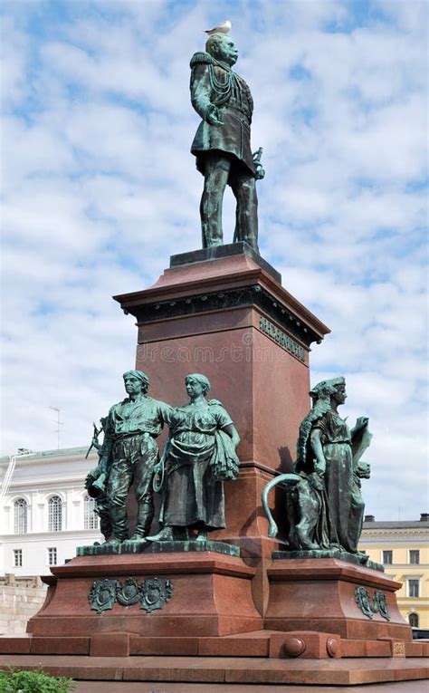 Alexander Finland Helsinki Ii Monument Till Fotografering F R