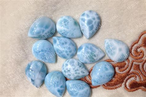 Larimar Cabochon Natural Blue Larimar Beads Wholesale Larimar Rough