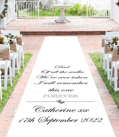 Aisle runners arches artificial flowers. Personalised WEDDING AISLE RUNNER. Church/Venue Carpet ...