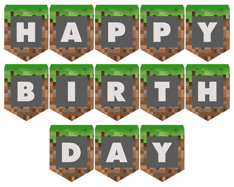 10 Best Minecraft Printable Happy Birthday Card
