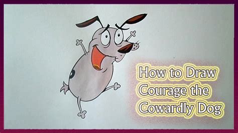 How To Draw And Paint Courage The Cowardly Dog Drawings Draw Painting