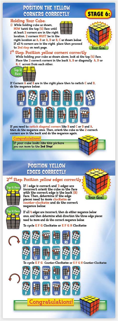 Solution Stage Six You Can Do The Rubiks Cube Rubics Cube Solution