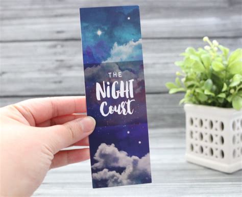 Night Court Bookmark Acotaracomafacowar By Dreamyandco On Etsy