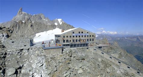 Mont Blanc The Torino Hut Operates As A Mountain Refuge With