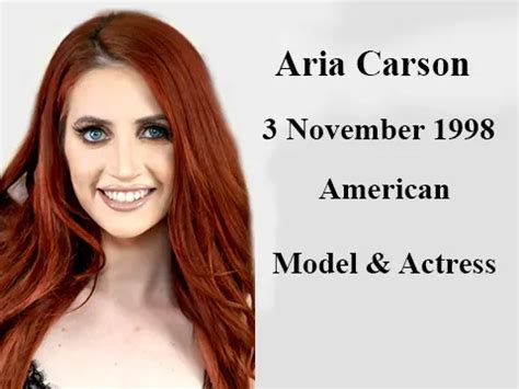 Who Is Aria Carson Wiki Bio Age Height Weight Facts