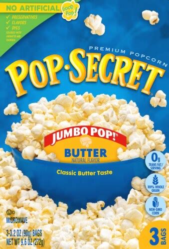 Pop Secret Jumbo Pop Butter Popcorn 105 Oz Kroger