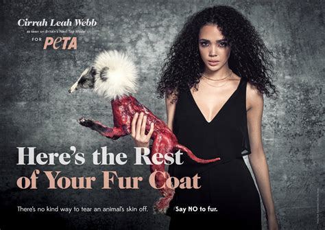 Britain S Next Top Model Contestants Pose For PETA Campaigns