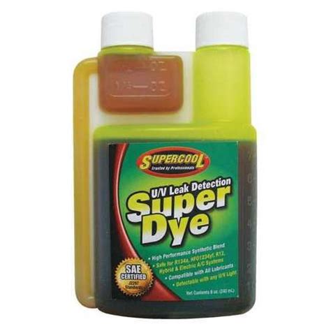 Supercool 22816 Uv Leak Detection Dye Green Size 8 Oz