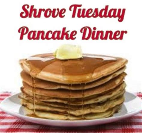 Shrove Tuesday Pancake Supper St Marys Episcopal Church Cayce 21 February 2023