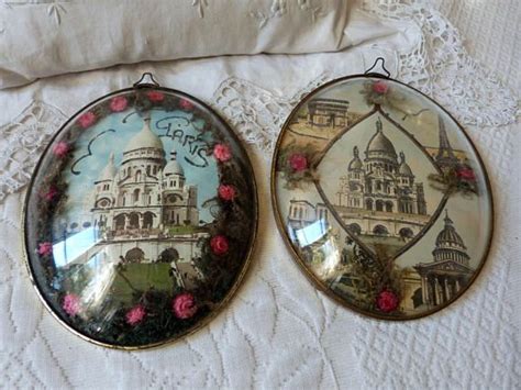Vintage French Paris Souvenir Frames With Eiffel Tower And More