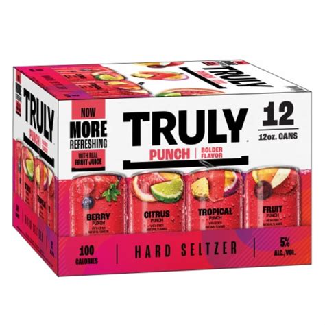Truly Hard Seltzer Punch Variety Pack 12 Cans 12 Fl Oz Kroger