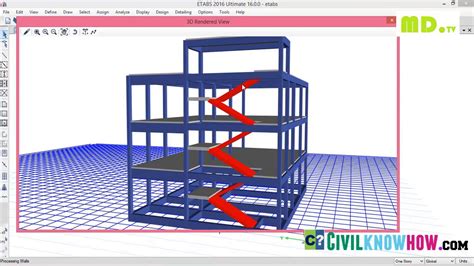 Modelling Staircase Design With Etabs Cara Memodelkan Tangga